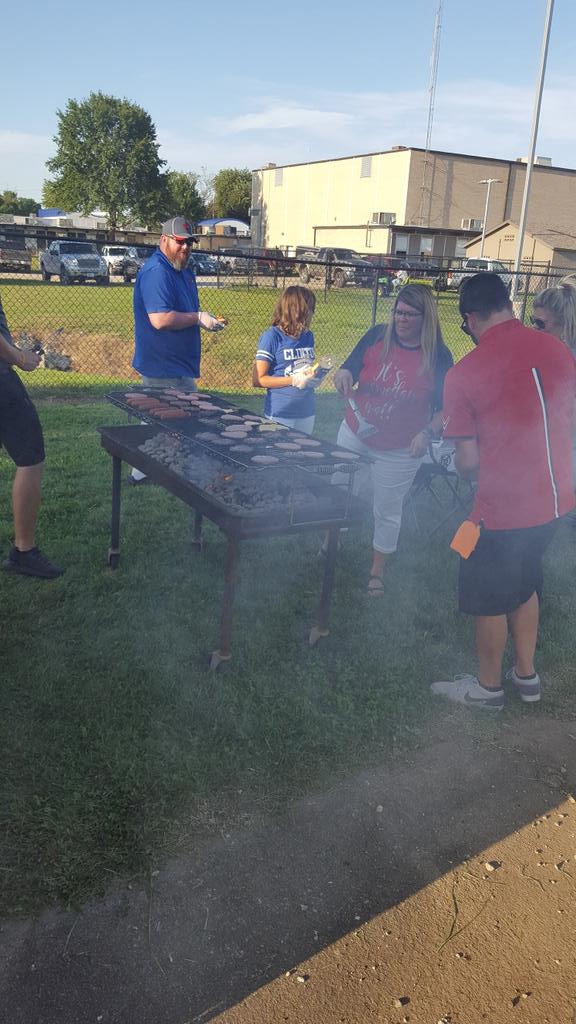 Destry1980's tweet photo. Staff tailgate at Cardinal game tonight. https://t.co/TWwRCX1d5q