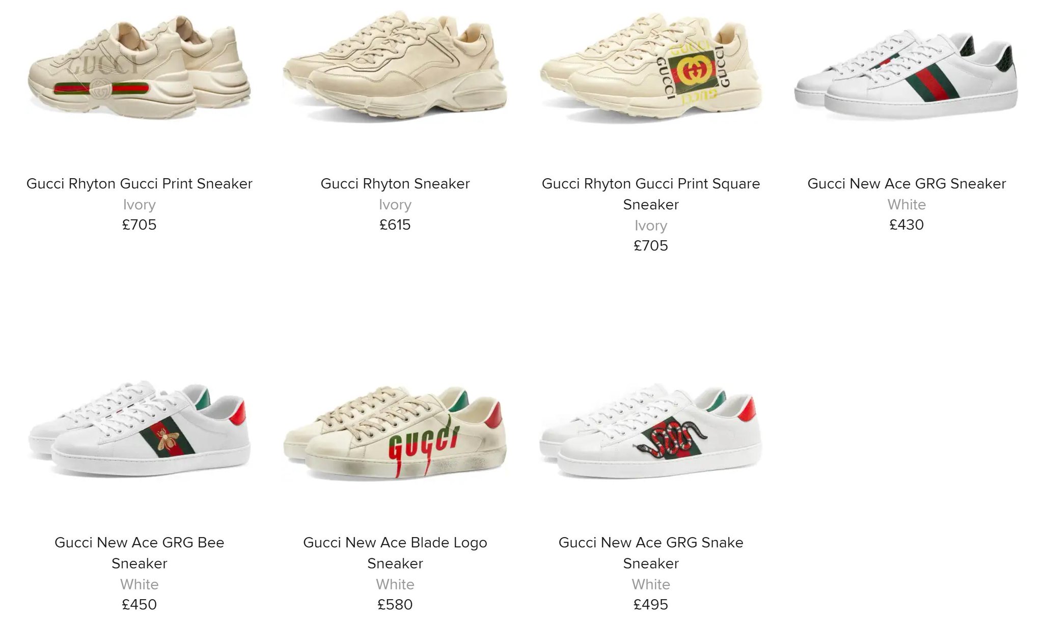 gucci rhyton snake