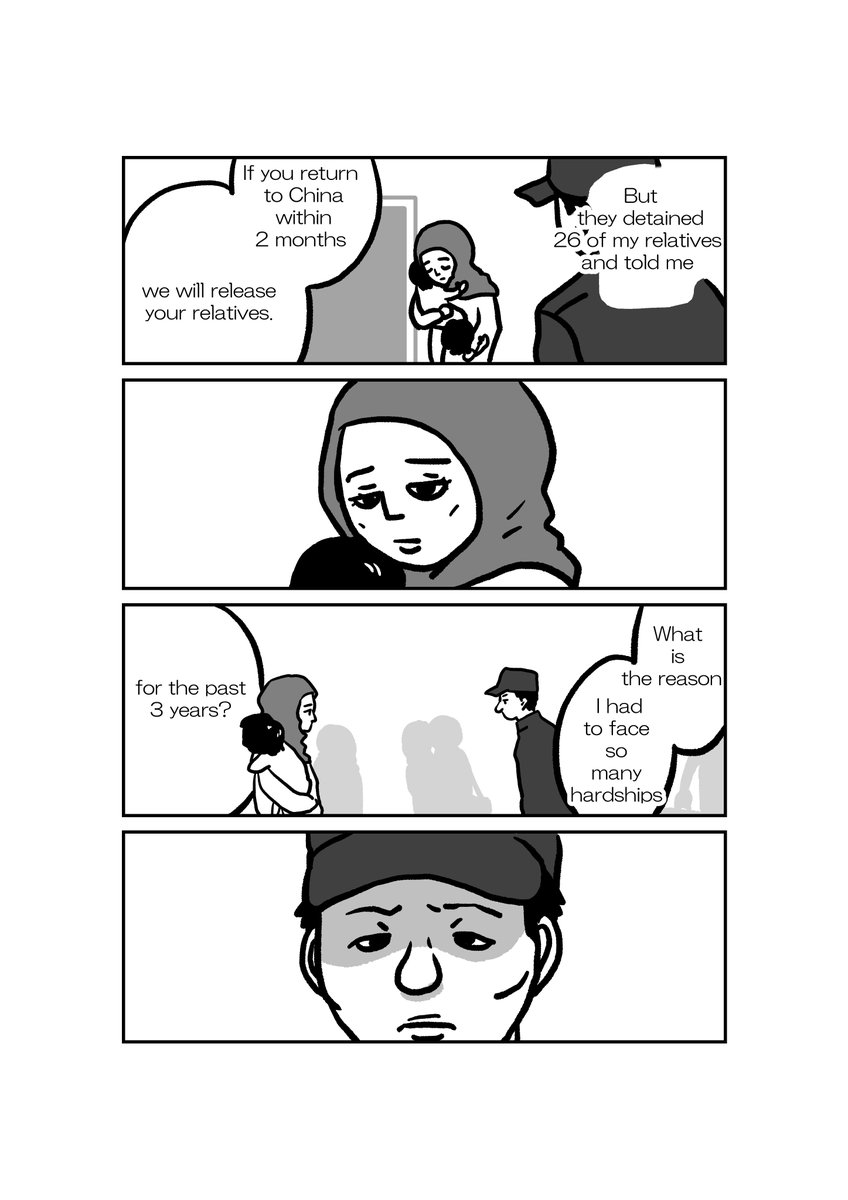 Comic[What has happened to me]~A testimony of a Uyghur woman~ 3/5
マンガ「私の身に起きたこと」
#FreeUyghur #ウイグル #東トルキスタン #Uyghurs 