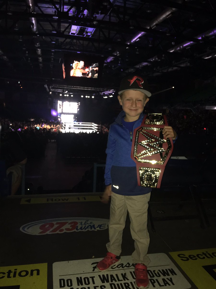 Vernall14's tweet photo. This is my Champion. #wwesaintjohn https://t.co/1RDtUvhQpw