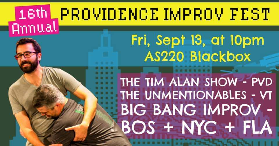PVDImprovFest's tweet photo. One week from tonight! Friday in the Blackbox starting at 7 p.m.

Three separate show blocks featuring local, traveling and even international teams and performers! Website in the bio for all the details #providence #improv #comedy #festival #pvdif16 #improvpig #wagehouse https://t.co/KkDwFman9d