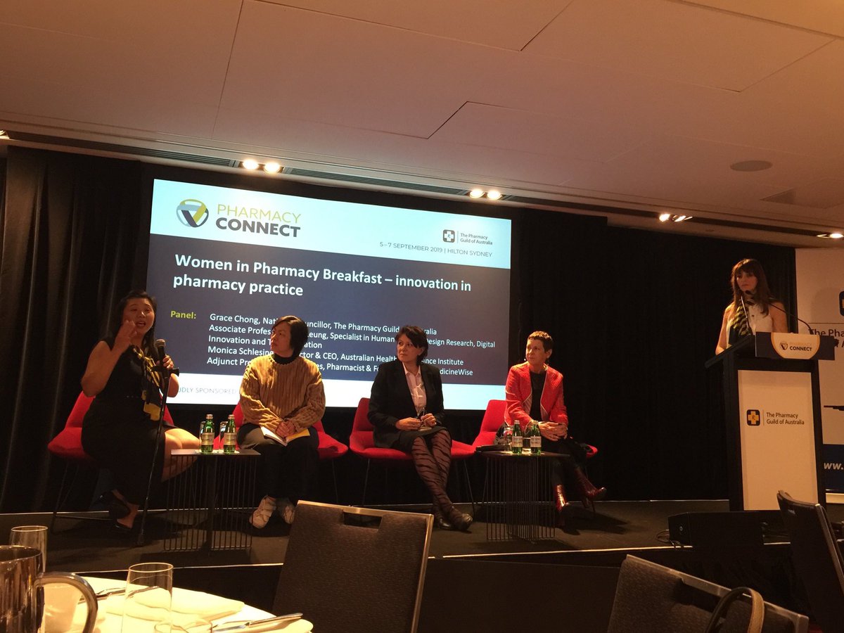 Lovely morning at the Women in Pharmacy Breakfast! Great to hear from a panel of innovative and successful women in their fields. @PharmConnectAus @PharmGuildAus #PharmacyConnect19 #pharmacy #student #futureofpharmacy @NAPSA_Rx #napsa