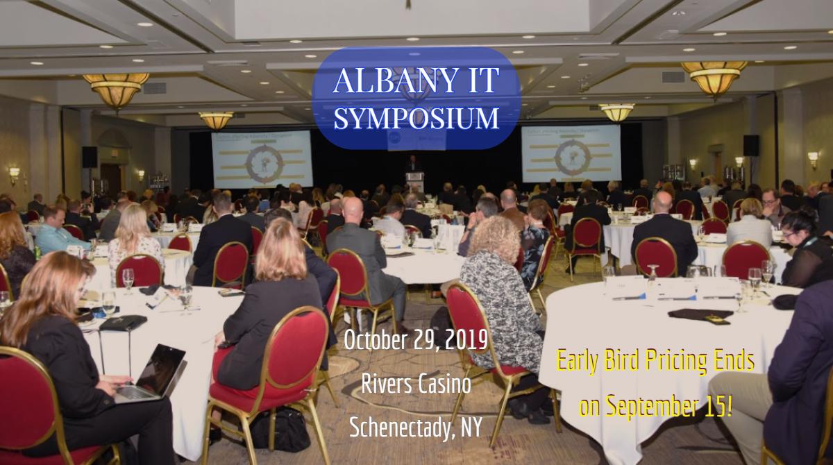 Join <a href="/SIMAlbany/">SIM Albany</a> for this year's #AlbanyITSymposium!  The program includes keynote speakers, panels, and breakout &amp; networking sessions.  We will also celebrate our #STEM scholarship recipients and for the first time, there will be a tech startup showcase. albanyitsymposium.org