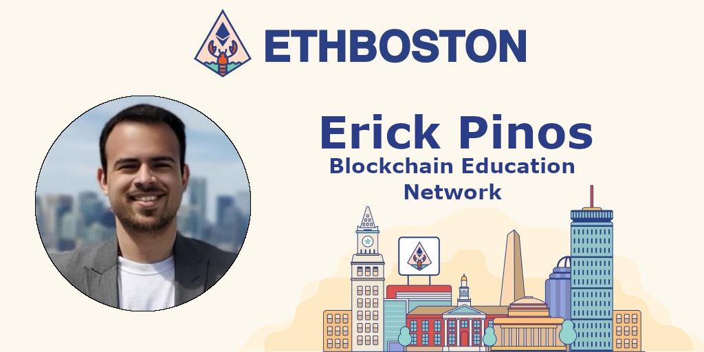 erickpinos's tweet photo. Speaking tomorrow @ETHBoston, "Intro to Smart Contracts"
21% of attendees are beginners & 13% are new to @ethereum
That's why beginner level education is so important!
@BlockchainEdu @ETHGlobal @ethBounties #BlockchainEdu #GenerationBlockchain #ETHBoston #Ethereum #BUIDL https://t.co/HoOxlSTls9