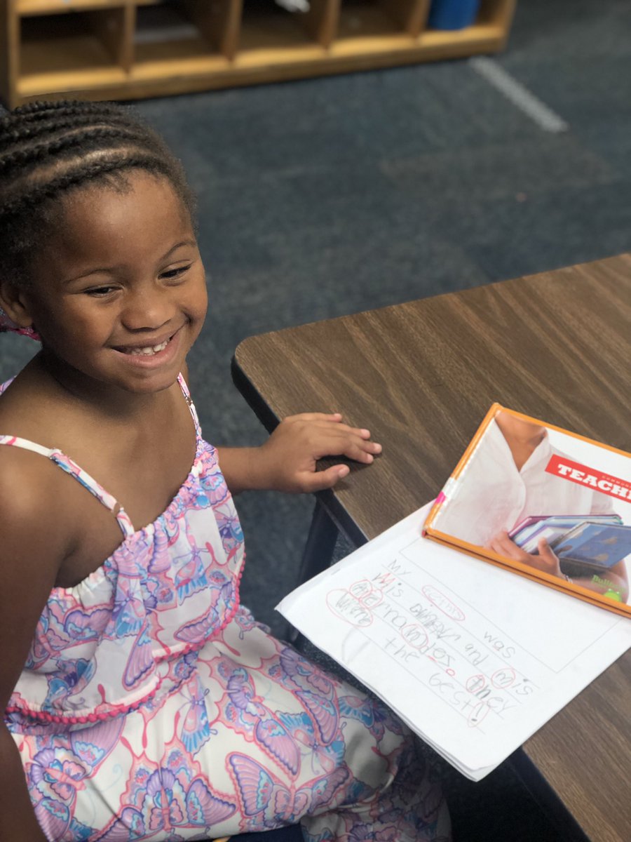 My teacher heart was so full today when editing her writing a student said I had a book on teachers can I use that to spell my word. We can use resources other than a word wall to help us spell!💗💗💗 <a href="/LockheedElem/">Lockheed Elementary</a> #lovelearnlead