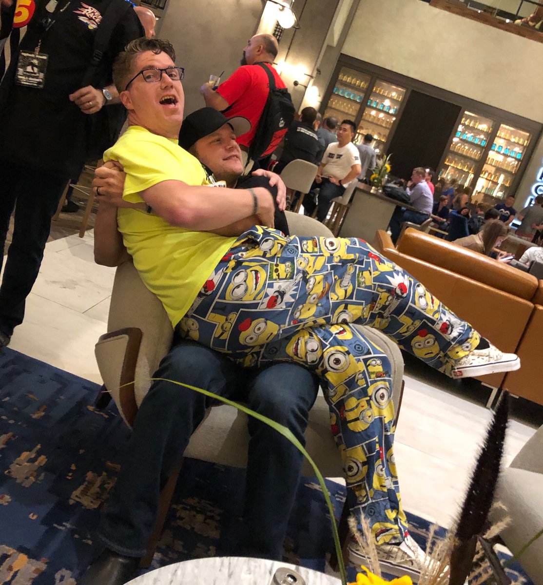 But they just had to show us up. ⁦<a href="/jaysonstreet/">Jayson E. Street 💙 🤗💛</a>⁩ and ⁦<a href="/Grifter801/">Grifter</a>⁩ #derbycon #bromance