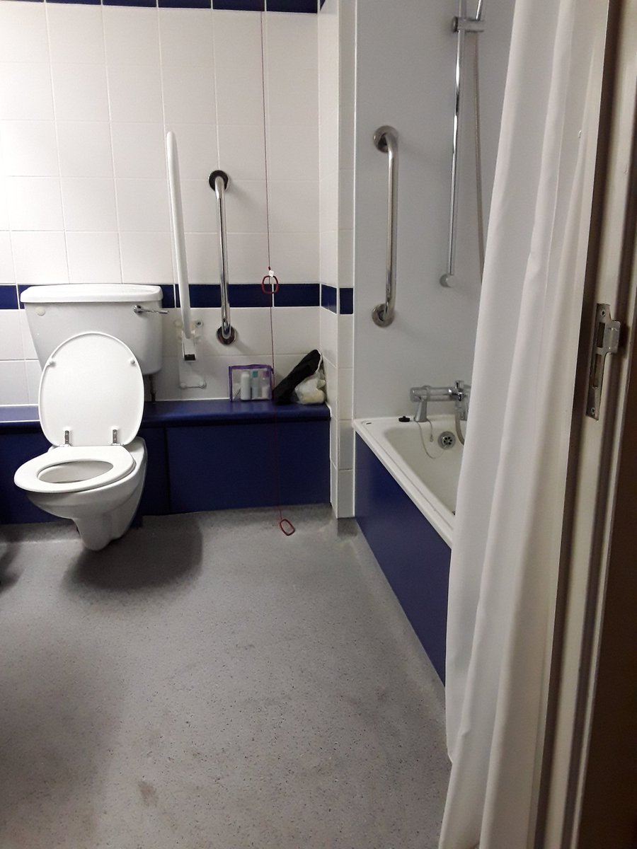 MotorSportforMS's tweet photo. Having probably the worst hotel experience ever in Brighton this weekend. You would not believe how badly we have been treated by @TravelodgeUK this is the 'wet room' the 'manager?' of the Seafront has moved me too, in another hotel. I'm totally disabled! https://t.co/vLdANP7kt9 https://t.co/qjg7Nj5jJL