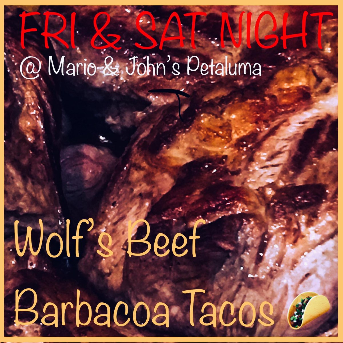 AbilityCatering's tweet photo. #hungry in #petaluma?
TONIGHT &amp; TMRW #fresh #beef Barbacoa #tacos 🌮 
Mario &amp; Johns on D St
#hotdogcart 🌭❤ #hotdogs #dinner #sonomacounty #deliciousfood #comfortfood #cravings
.
#catering available 4 ur next party or event &amp; custom #cottoncandy favors! #Foodtruck #food #foodie https://t.co/K2DYAwbrhM