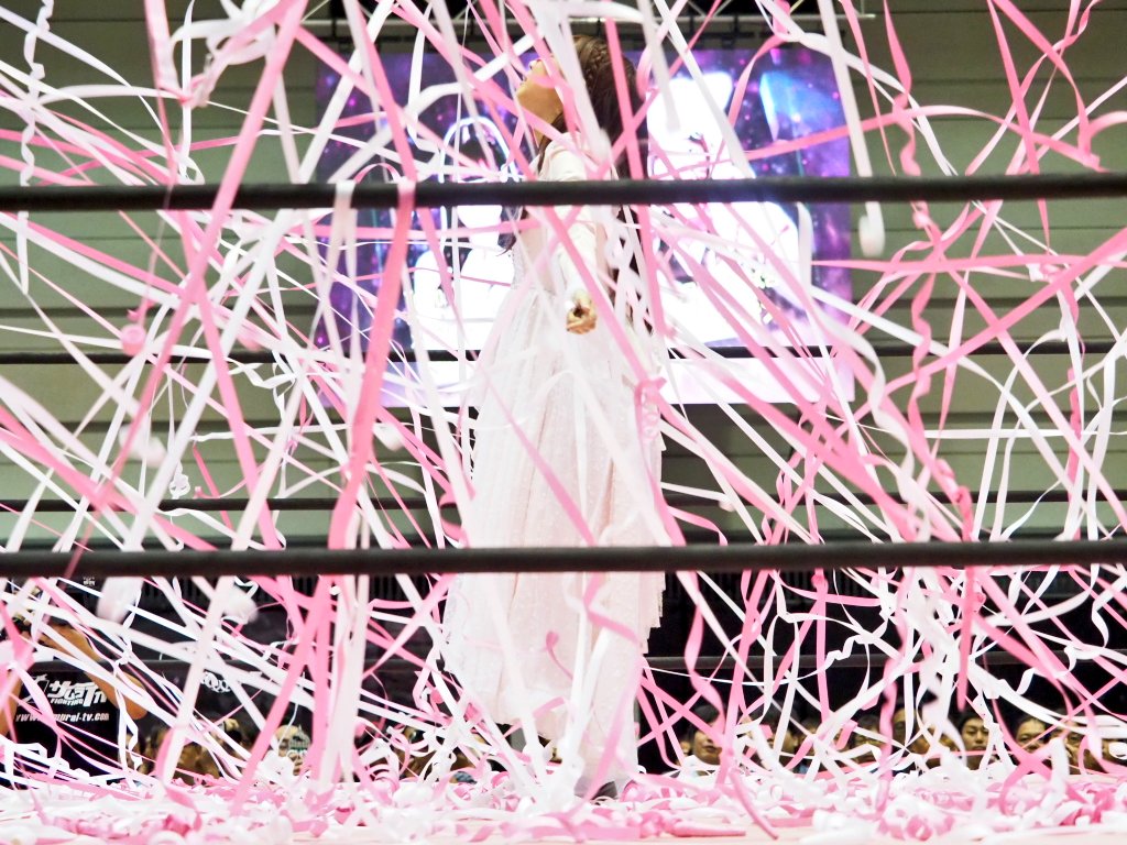 whatever_spicy's tweet photo. #tjpw ［9.1 大阪］続き。メインより。
#TPC6 覇者・瑞希、入場。 https://t.co/gjdrrQb2Re