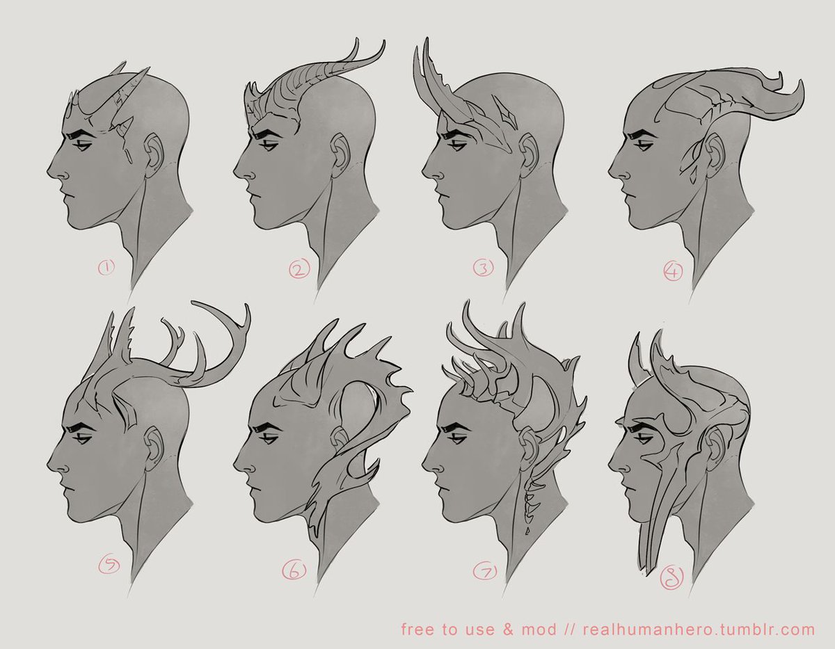Horn Designs - Tiefling D D Horn Types In 2020 Drawings Art Reference.