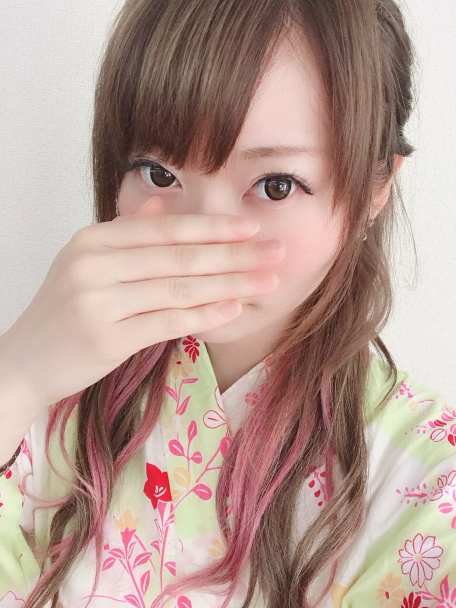 今年最後の浴衣です！ 薄緑とピンク #浴衣