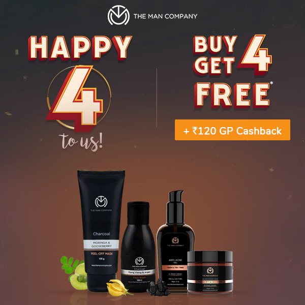 GoPaisaCom's tweet photo. The Man Company Offers: Buy 4 Products &amp; Get 4 Products free + Rs.120 GoPaisa Cashback. Use Code - TMC4 &amp; Get the Offers.

Grab the Deal - https://t.co/nCTMKEmkoh

#TheManCompanyOffers #GoPaisaOffers #GoPaisaDeals #GPOffers #GPDeals https://t.co/1Ww0DVFsDR