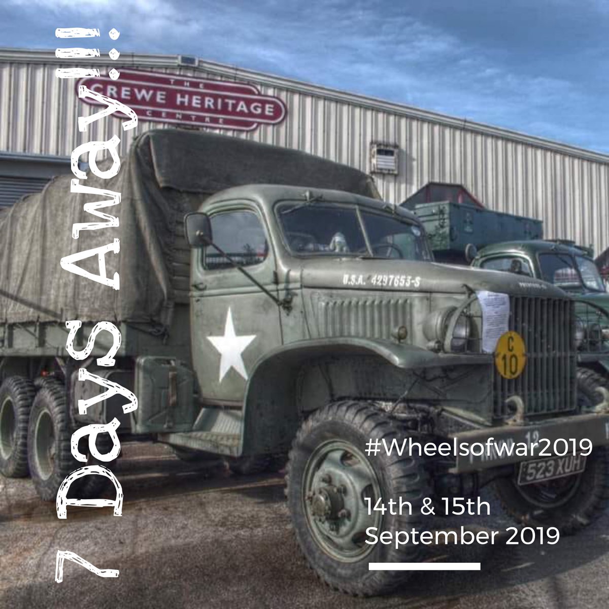 CreweHC's tweet photo. We are getting really excited to welcome back #Wheelsofwar https://t.co/rT5d9mkmFs