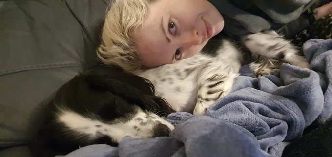 Everybody needs a doggy for a pillow https://t.co/8AdVq4MwlB