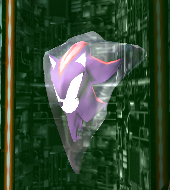 Shadowth117's tweet image. Originally found by @TheSewer56 , but apparently in Shadow the Hedgehog in the cutscene where the young GUN commander sees Gerald's lab, there are failed Shadows in some pods. In the final game, these are covered by bloom and nearly indiscernable, but retain textures. ( 1/2)