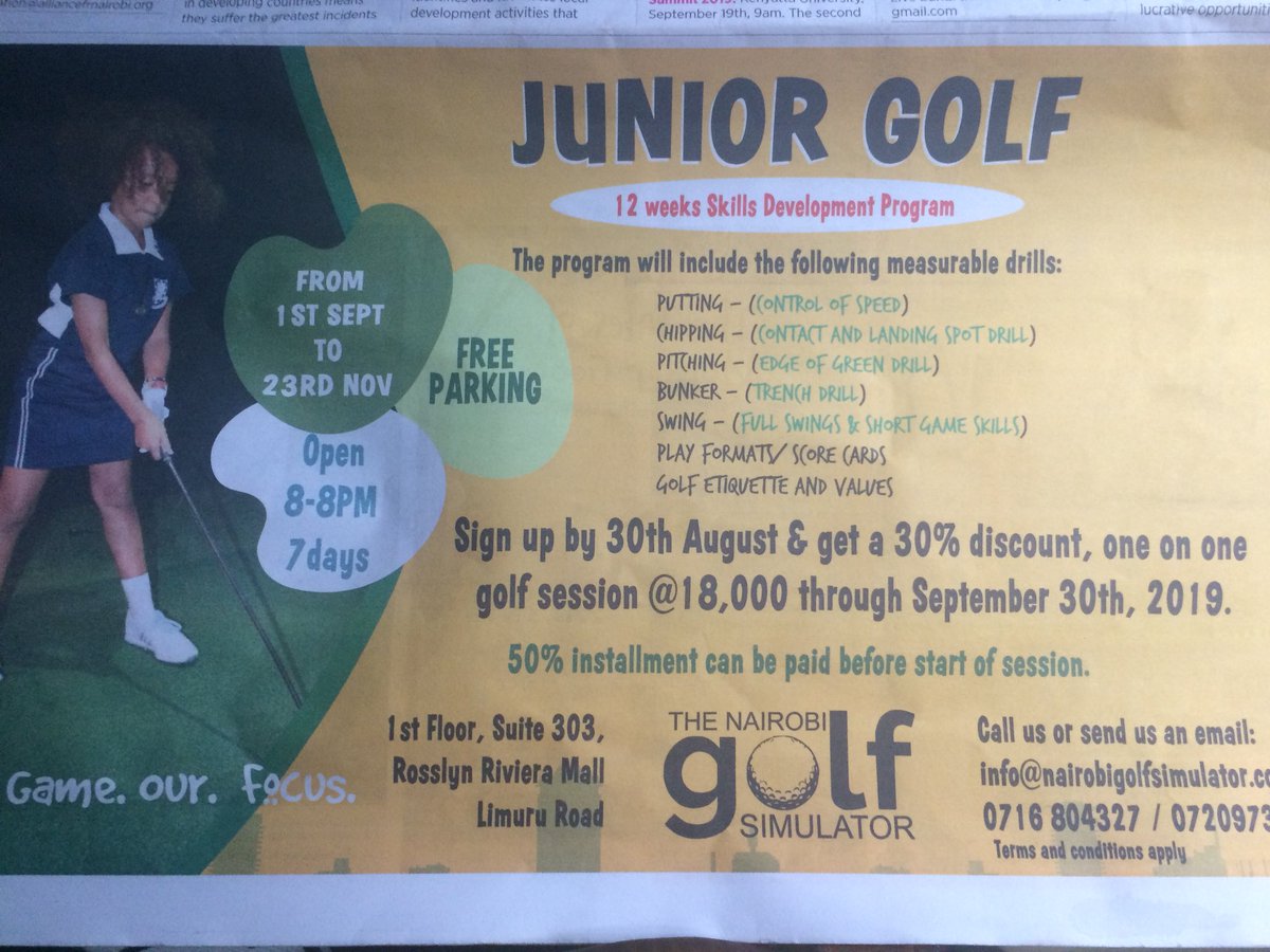 EllyanneCGithae's tweet image. The BIGGEST KEPT SECRET 😱😱😱 #ArtificialIntelligence  #DeepMachineLearning is already here. My Golf🏌🏼‍♀️is computerized #AI calculates my drive yards, patting accuracy Join me &amp;amp; Patrick @nairoindoorgolf We’ll teach you a thing or 2🏌️Or come for GOLF FITTING. @TigerWoods @nikegolf