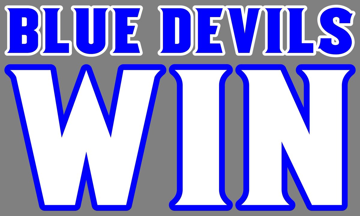 PRCathletics's tweet photo. BLUE DEVILS WIN!

[FINAL SCORE]

@PRCfootball: 42
Lawrence County: 21

Blue Devils will travel to St. Martin next Friday night! #PRCfootball🏈 https://t.co/N4JaxQg5KA