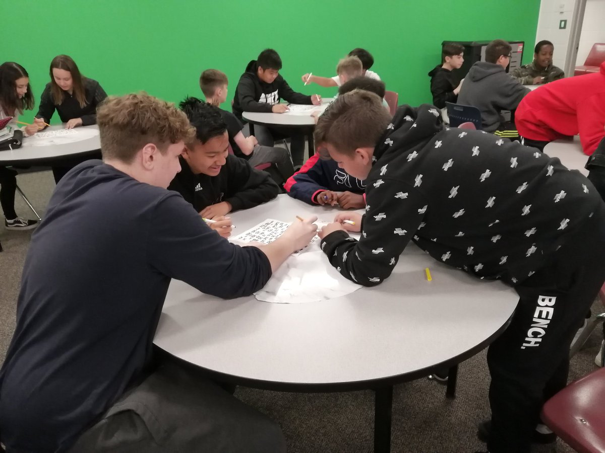 SynaMaclagan's tweet photo. Building relationships, group expectations & my arsenal of middle school math jokes that fail... #100numbers @saravdwerf https://t.co/papMRw4CY5