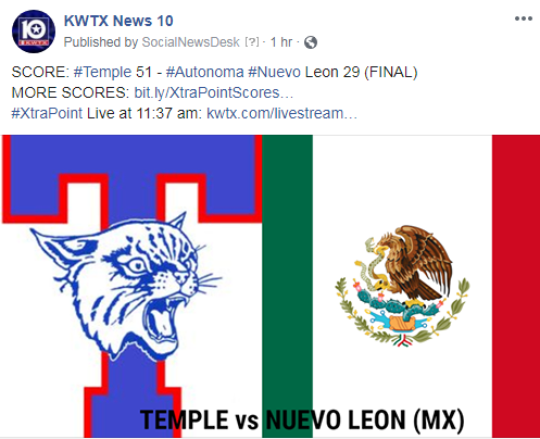 kwtx's tweet photo. A big win for the Temple Wildcats tonight.
MORE SCORES: https://t.co/epuPwHWgCz
WATCH #XtraPoint Live at 11:37 PM: https://t.co/ilhUpLKduB https://t.co/X3SLGiA5ZF
