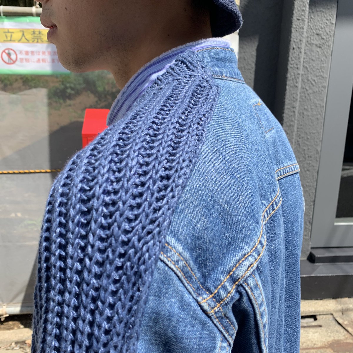 最終値下げ❗️Cristaseya BLESS デニム×ニットJKT 最終値下げ❗️Cristaseya BLESS デニム×ニットJKT