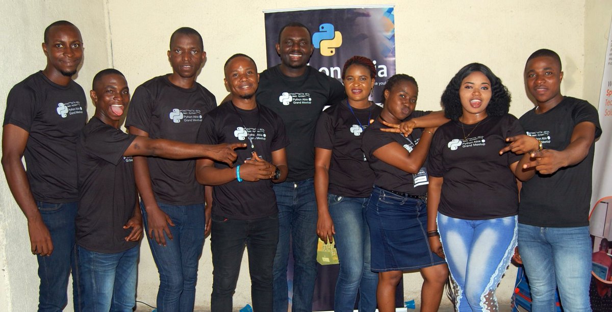 AbiaPython's tweet image. It was indeed the greatest gathering of Pythonistas in Abia State. 

Total attendance: 59
Umuahia: 4
Anambra: 2
Portharcourt: 1
Owerri:3
Aba: etc

Thanks to everyone for coming around! Let&apos;s meet at #PyConNigeria
#AbiaMeetPy
@ThePSF 
@PythonNigeria 
@AfriPy