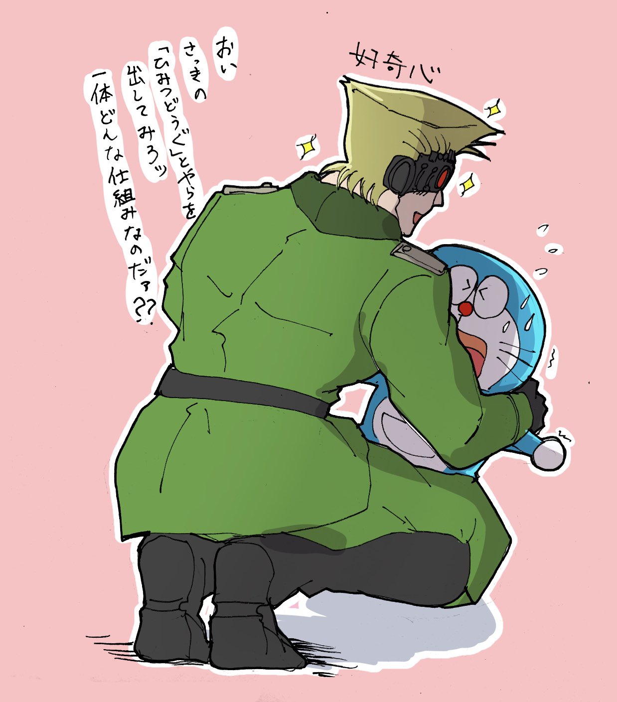 研修生コシューシコ アンソロ On Twitter クロスオーバー 好奇心が強すぎるあまり圧迫尋問みたいな感じになっちゃう大佐と巻き込まれる ドラえもん 9月3日はドラえもんの誕生日でしたねッ Https T Co Anasiug7d7 Twitter