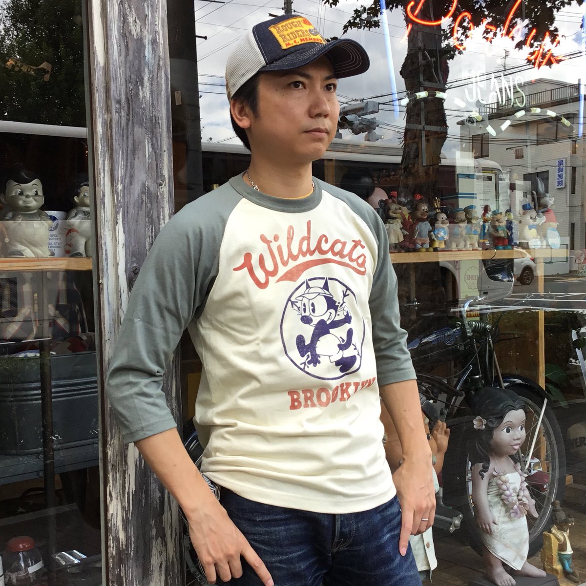 Porky S ポーキーズ Sur Twitter 入荷情報 Toys Mccoy Felix The Cat Wildcats 7800 Tax Ivory Green 入荷情報 Toysmccoy トイズマッコイ Felixthecat フィリックスザキャット 7分袖 Tshirt Tシャツ Raglansleeve ラグランスリーブ T Co