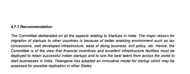 KTRBRS's tweet image. Happy to note that the expert committee on MSMEs, constituted by Reserve Bank of India has appreciated the Telangana start-up model &amp;amp; suggested that all states emulate Telangana 😊

#TrailblazerTelangana 
#StartupState