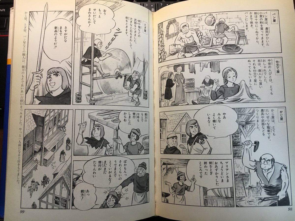 理表 中世ヨーロッパの生活を知るのは 集英社版学習漫画世界の歴史4 がおススメ