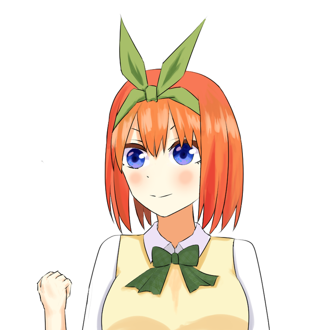NolstさんがTwitterに投稿した中野四葉(五等分の花嫁)のイラスト。