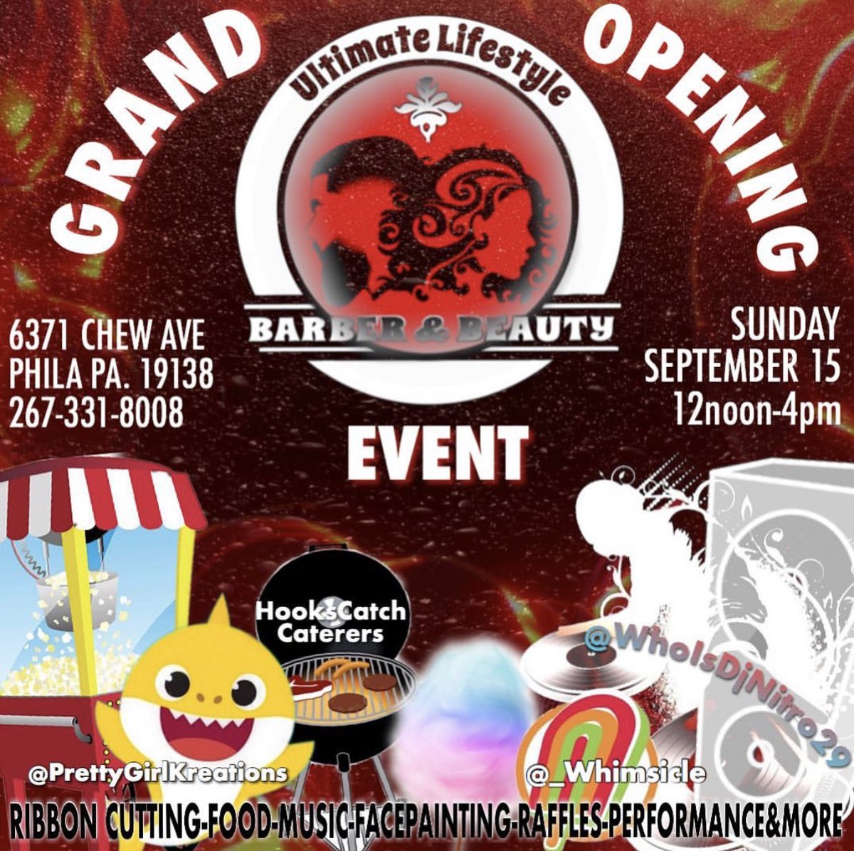 We are now OPENING ‼️ Come celebrate this .. We are have a GRAND OPENING EVENT 🎈... SUNDAY SEPTEMBER 15.. at the shop 12Noon-4Pm🔸 6371 Chew Ave.. COME 1 COME ALL 🙌🏽 #grandopeningevent  #Ultimatelifestylebb