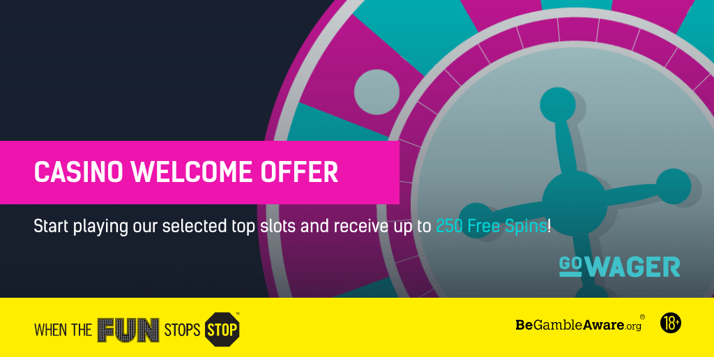 gowagercouk's tweet photo. CASINO WELCOME OFFER - get up to 250 Free Spins at GoWager!!

Take advantage of our generous offer and earn yourself some free spins.

T&amp;Cs here: https://t.co/gsu9OdShbL https://t.co/SoFQTFtwbN