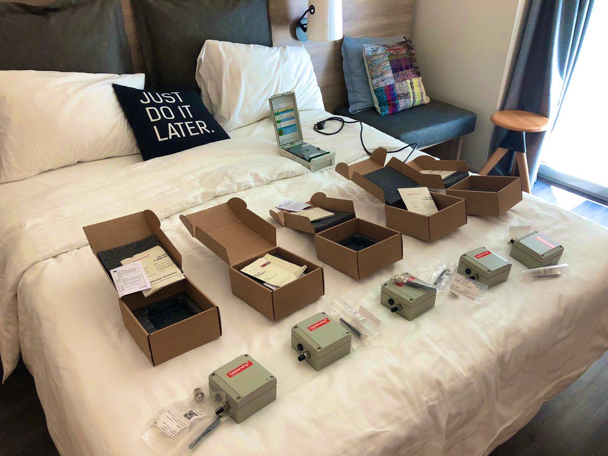 olmorayon's tweet photo. All ready to deploy tomorrow the secured #loadsensing nodes network for structural monitoring while creating @SMESEC_EU protection framework. @Worldsensing https://t.co/3iL7KFlVWF