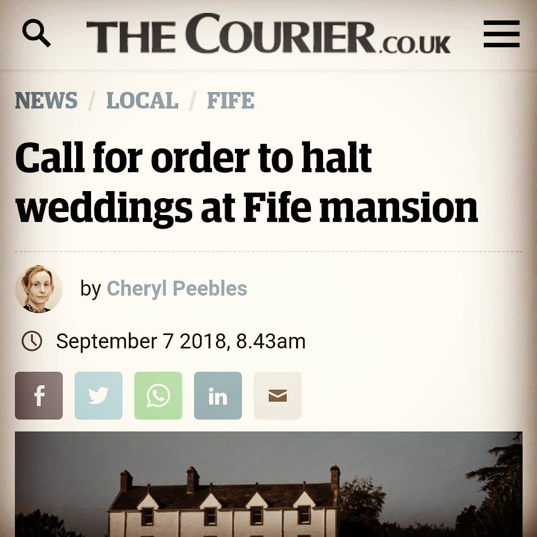 LuthrieG's tweet photo. One year ago today...
Check out our Instagram for more details (spoilers, the #EnforcementNotice was upheld).
https://t.co/PFkZrL56zF
#Carphin #CarphinHouse #FifeWeddings #FifeCourier https://t.co/ntAsG01I3x