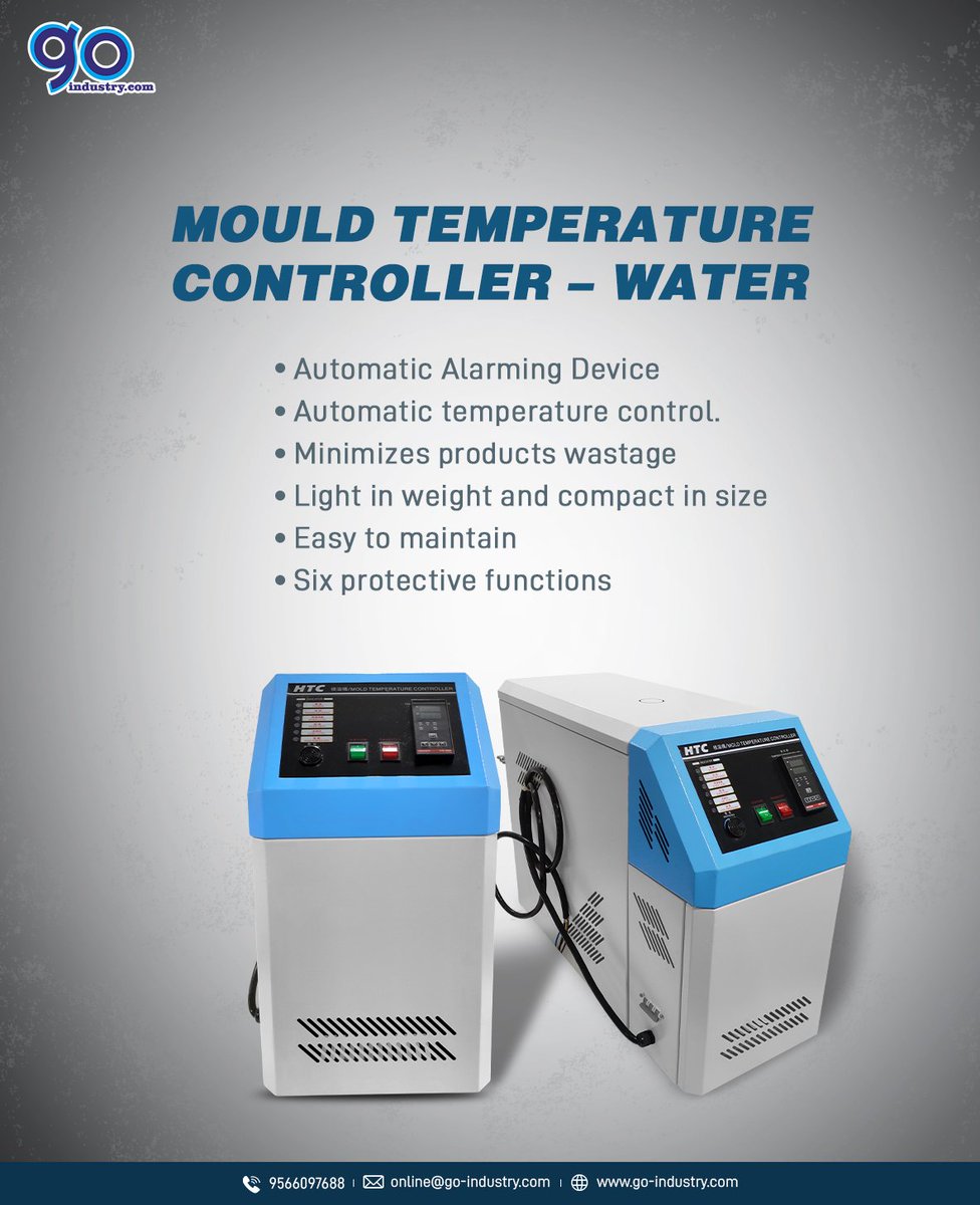 go_industry's tweet image. Mold Temperature Controller

•I.D temperature with Deviation +0.1c,long constant temperature time.
•Six Protective Functions.
•Thermal couple broken alarm power phase shortage.

#goindustry #MouldTemperatureController #MTC
#LinearScale #Scale #Linear #InjectionMolding