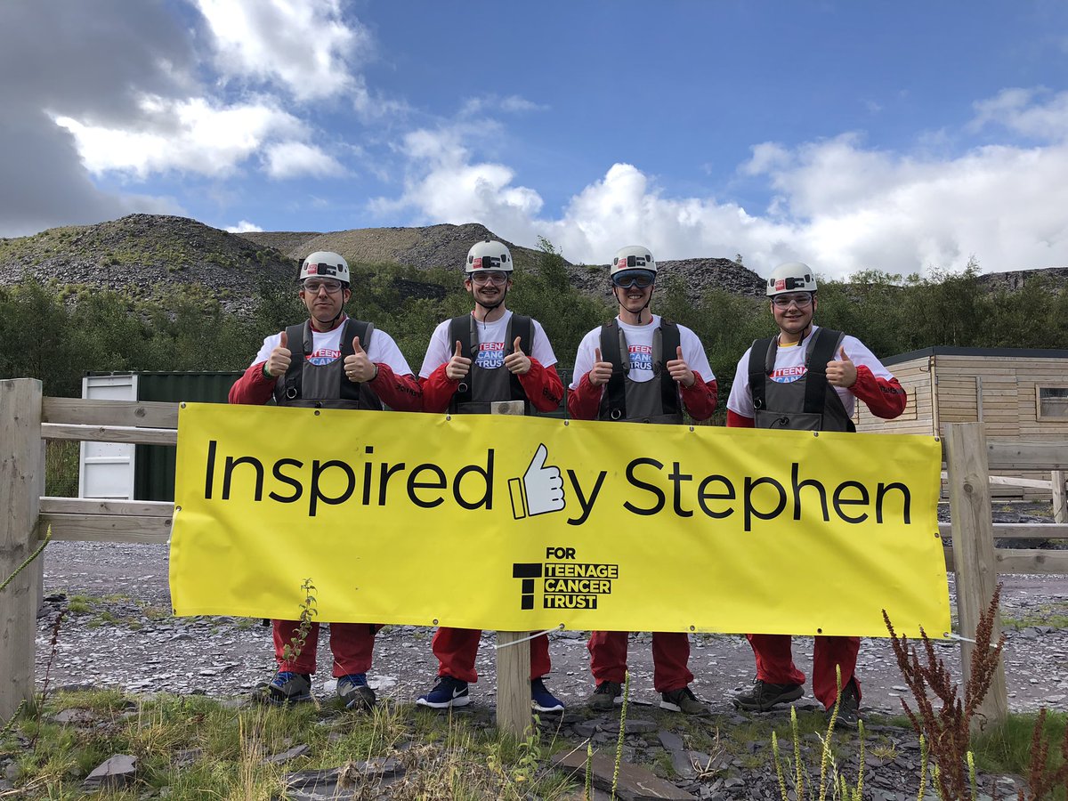 LouiseWalkerWM's tweet photo. A beautiful day for a world record attempt in Wales! Zipwire For Stephen in full flight thanks to our wonderful supporters 👌@TeenageCancer @_StephensStory #charity #stephensutton #teenagecancertrust https://t.co/Dq75AiNa7M