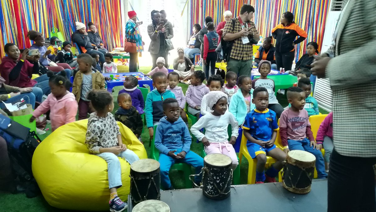 SABookFair's tweet photo. #MagicTent musical story telling #Kwesukela #Kids #SABF2019 #OURSTORIES https://t.co/2TPTK79VJW