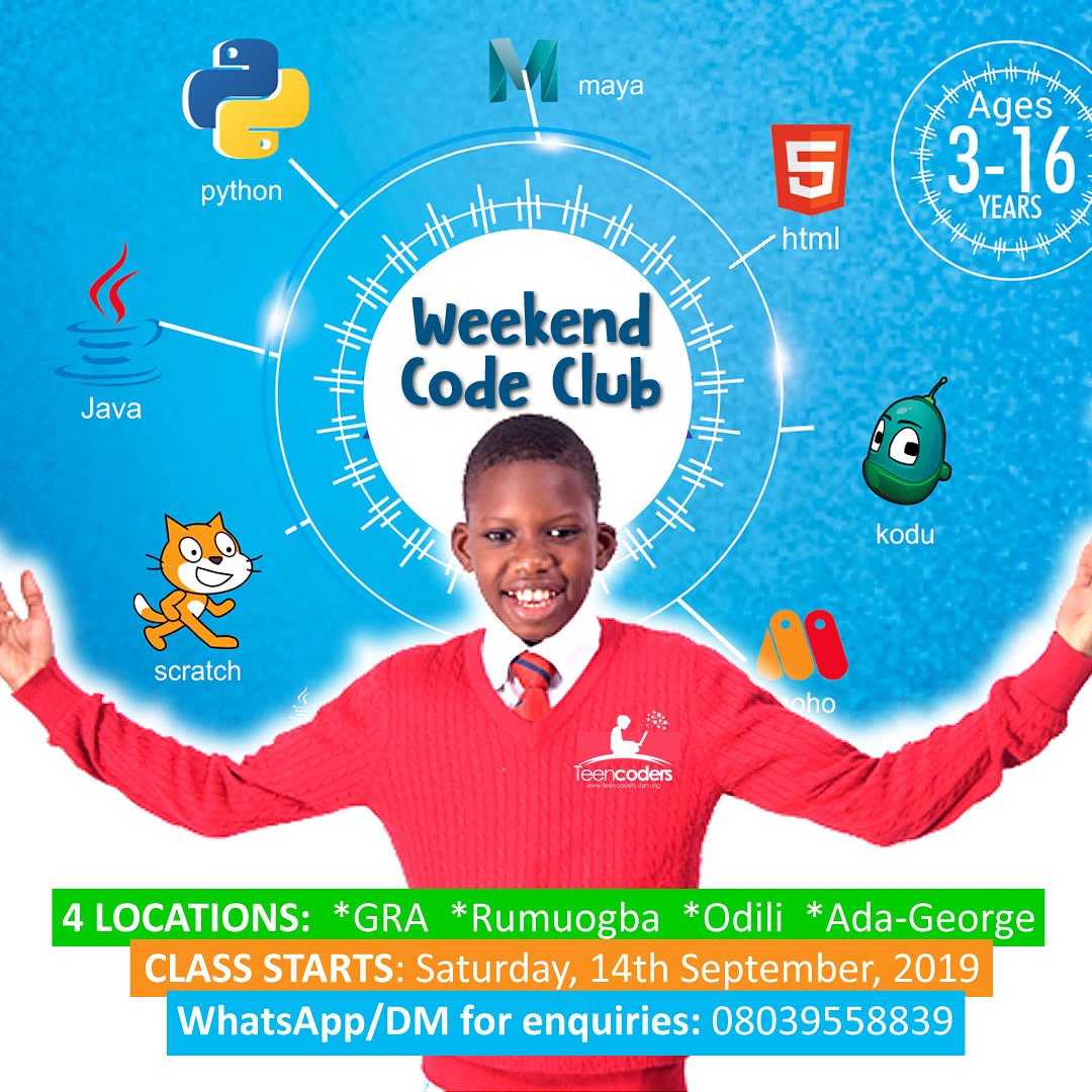 gbedupapi's tweet image. #teencoders#weekendcodeclubs#PHcodefirst
#Codekids#GirlsInICT#STEM#School
#Club#PortHarcourt#PH#Code#Child
#saturday