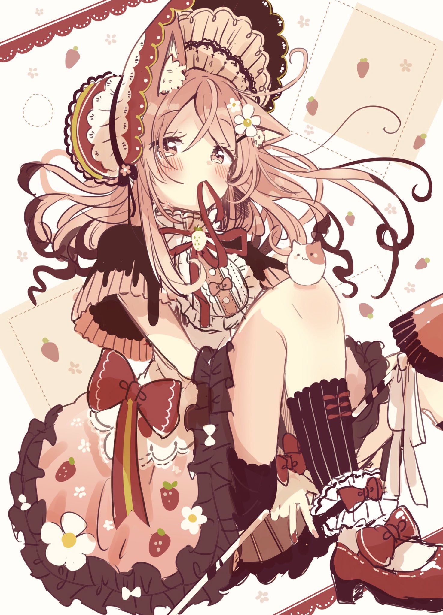 擬人化 手描き アナログイラスト 3 佐倉おりこ🍀 猫メル3巻発売中！ on X: 