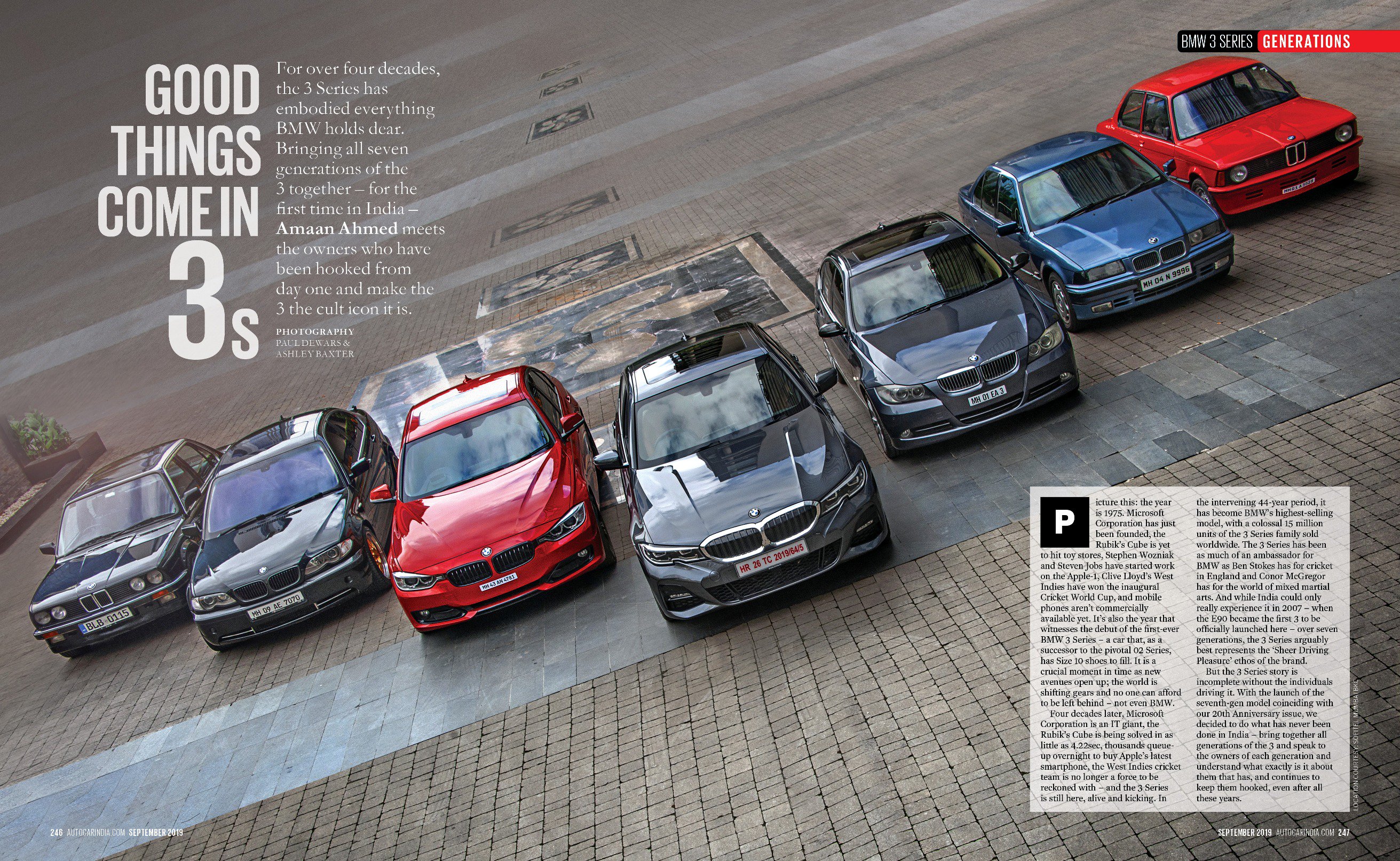 Autocar India on "For the time in India, we brought together all seven generations of the BMW 3 Read the story in our bumper 20th Anniversary issue. Get