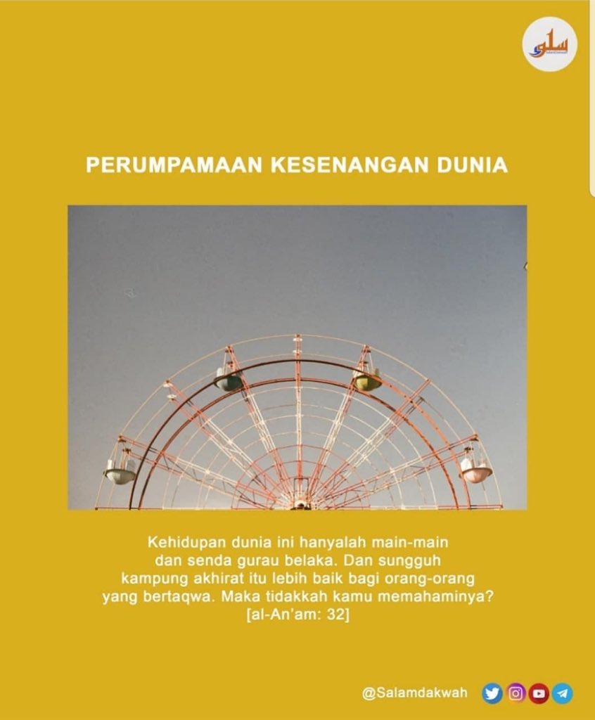 Perumpaan Kesenangan Dunia #salamdakwah