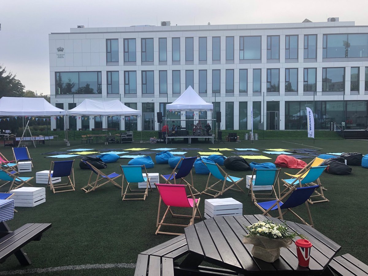 <a href="/TBSWarsaw/">TBS Warsaw</a> Summer Fair preparations well underway. Final sound checks for our four hour music extravaganza from 10am. Looking forward to seeing. All our TBS families and students. #NAEducation #TBSWarsaw