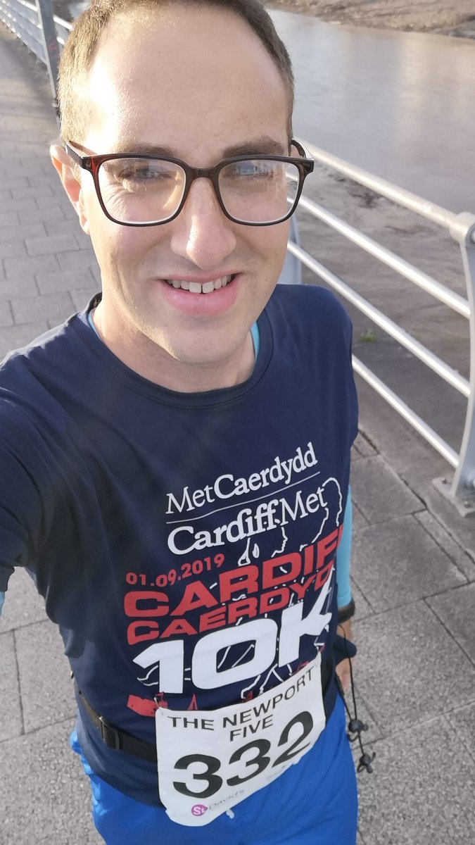 MrStanfordTeach's tweet photo. Had a blast at the Newport 5 mile race in aid of St David's Hospice. Chip time of 39.04 and position 62. 22nd in age category. Running for our little @manvfat Cardiff running group/club. Never been in better shape thanks to @v_cardiff #Fitness #Wellbeing #8stonegone https://t.co/YiKGoOvAqj