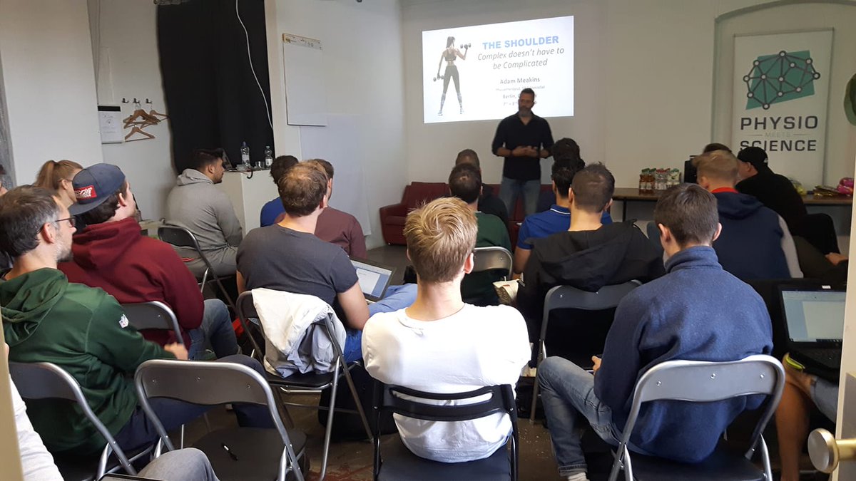 PhysioMeScience's tweet photo. #PhysioMeetsScience ist happy to host #ShoulderComplex by #AdamMeakins in #Berlin https://t.co/7Z0jc2VjiY