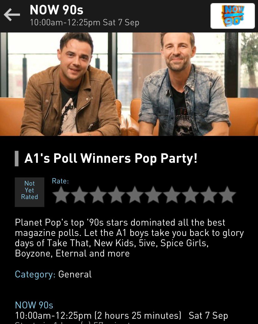 _a1uk's tweet photo. Watch @MarkReadMusic & @benadamsuk today at 10am!! @A1Official @NOWMusic #a1official #now90s #markread #benadams #pop #pollwinners #a1 #a1uk https://t.co/1kITIPO1Lz