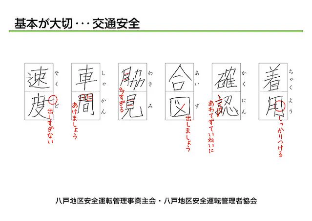 これはよくできてるわ。八戸の交通安全ポスターのアイデアが秀逸。