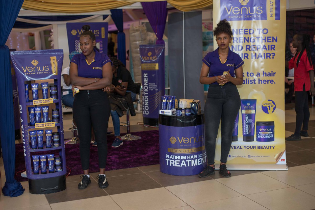 GWEKenya's tweet photo. The Venus For You team is ready for you! 
Keep voting for your favorite contestant of the Crown Your Bridal Hair competition with #VenusPlatinum 
We will be announcing the winner at 3pm at the event. To vote: https://t.co/Hrxr8cVn8q
#crownyourbridalhair https://t.co/vw4EFsIknF