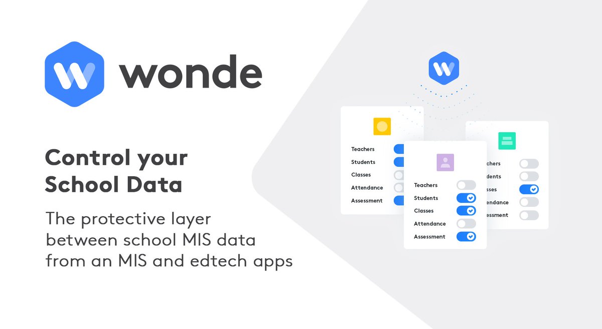 wearewonde's tweet photo. Do you know exactly who has access to your school data? The Wonde School Portal lets schools control where their #MIS data is going. #EdTech #KeepingDataSecure https://t.co/t10HjbQVVl https://t.co/crt2EWo3YS