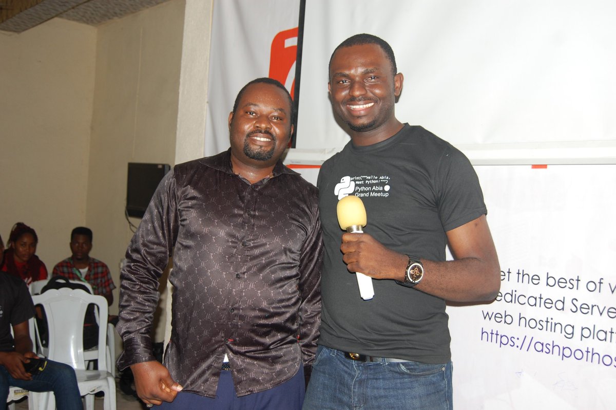 AbiaPython's tweet image. Most of what we do here in the #Python #Community is based on #love and #passion. My friend Arthur came all the way from Awka to be with us. He has started a python community in Anambra State. If you are in Anambra, hook up with him.
#AbiaMeetPy