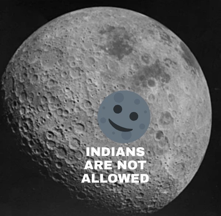 Kashish_Naeem's tweet photo. #IndiaFailed
Moon could'nt accept Hindus 
Moon rejected Hindus🤭😂 https://t.co/dlhAJkTzeP